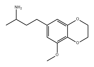 1,4-Benzodioxin-6-propanamine, 2,3-dihydro-8-methoxy-α-methyl- Structure