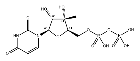 3'-C-메틸우리딘디포스페이트 구조식 이미지