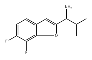 2-Benzofuranmethanamine, 6,7-difluoro-α-(1-methylethyl)- Structure