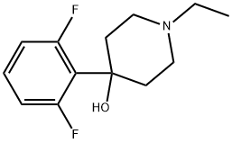 4-(2,6-Difluorophenyl)-1-ethyl-4-piperidinol Structure