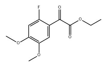 ethyl 2-(2-fluoro-4,5-dimethoxyphenyl)-2-oxoacetate Structure