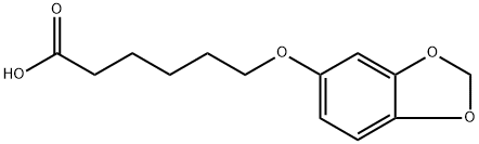 6-(Benzo[d][1,3]dioxol-5-yloxy)hexanoic acid Structure