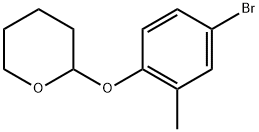 2-(4-Bromo-2-methylphenoxy)tetrahydro-2H-pyran 구조식 이미지