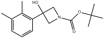 1,1-Dimethylethyl 3-(2,3-dimethylphenyl)-3-hydroxy-1-azetidinecarboxylate Structure