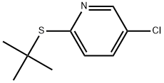 5-Chloro-2-[(1,1-dimethylethyl)thio]pyridine Structure