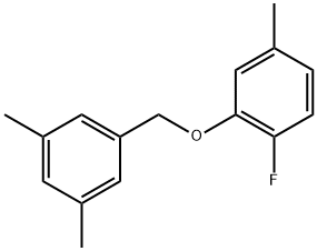 2-[(3,5-Dimethylphenyl)methoxy]-1-fluoro-4-methylbenzene Structure