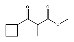 Cyclobutanepropanoic acid, α-methyl-β-oxo-, methyl ester Structure