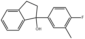 1-(4-Fluoro-3-methylphenyl)-2,3-dihydro-1H-inden-1-ol Structure