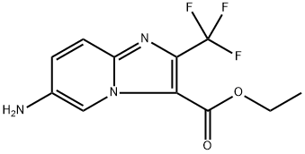 ethyl 6-amino-2-(trifluoromethyl)imidazo[1,2-a]pyridine-3-carboxylate Structure