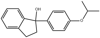 2,3-Dihydro-1-[4-(1-methylethoxy)phenyl]-1H-inden-1-ol Structure