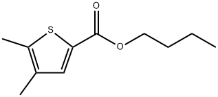 Butyl 4,5-dimethyl-2-thiophenecarboxylate Structure