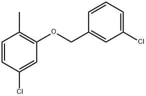 4-Chloro-2-[(3-chlorophenyl)methoxy]-1-methylbenzene Structure