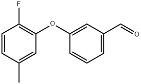 3-(2-Fluoro-5-methylphenoxy)benzaldehyde Structure