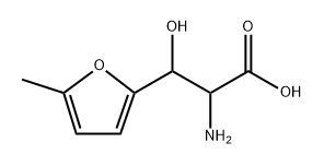 2-Furanpropanoic acid, α-amino-β-hydroxy-5-methyl- 구조식 이미지