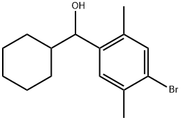 4-Bromo-α-cyclohexyl-2,5-dimethylbenzenemethanol Structure