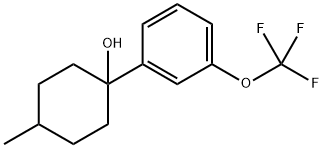 4-methyl-1-(3-(trifluoromethoxy)phenyl)cyclohexanol Structure