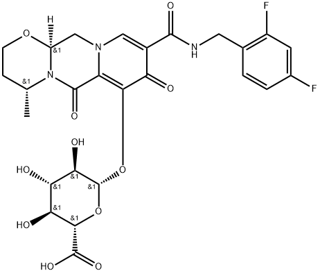 Dolutegravir O-β-D-Glucuronide Impurity Structure