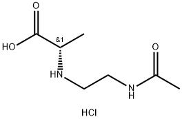 2-[(2-acetamidoethyl)amino]propanoic acid hydrochloride 구조식 이미지