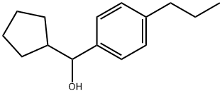 α-Cyclopentyl-4-propylbenzenemethanol Structure