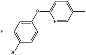 2-(4-Bromo-3-fluorophenoxy)-5-methylpyridine Structure