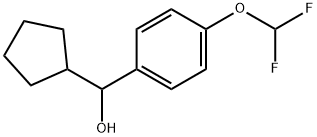 α-Cyclopentyl-4-(difluoromethoxy)benzenemethanol Structure