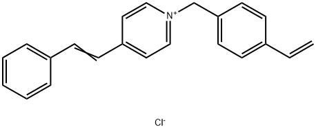 1-[(4-ethenylphenyl)methyl]-4-(2-phenylethenyl)pyridinium chloride (1:1) 구조식 이미지