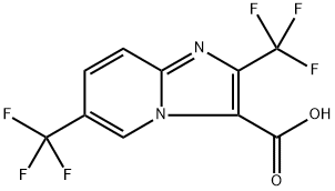 2,6-bis(trifluoromethyl)imidazo[1,2-a]pyridine-3-carboxylic acid Structure