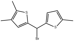 5-[Bromo(5-methyl-2-thienyl)methyl]-2,3-dimethylthiophene Structure