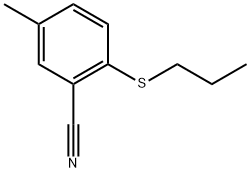 5-Methyl-2-(propylthio)benzonitrile Structure