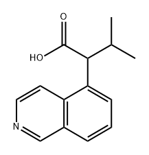 5-Isoquinolineacetic acid, α-(1-methylethyl)- Structure