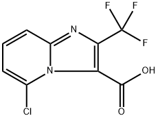 5-chloro-2-(trifluoromethyl)imidazo[1,2-a]pyridine-3-carboxylic acid Structure