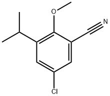 5-Chloro-2-methoxy-3-(1-methylethyl)benzonitrile Structure