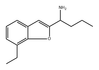 2-Benzofuranmethanamine, 7-ethyl-α-propyl- Structure