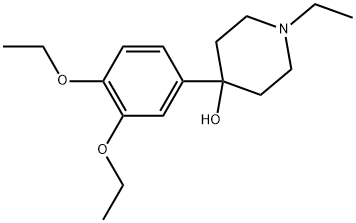 4-(3,4-Diethoxyphenyl)-1-ethyl-4-piperidinol Structure