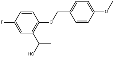 5-Fluoro-2-[(4-methoxyphenyl)methoxy]-α-methylbenzenemethanol Structure