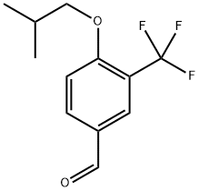 4-Isobutoxy-3-(trifluoromethyl)benzaldehyde Structure