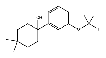 4,4-dimethyl-1-(3-(trifluoromethoxy)phenyl)cyclohexanol Structure