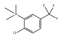 (2-chloro-5-(trifluoromethyl)phenyl)trimethylsilane 구조식 이미지