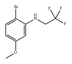 2-Bromo-5-methoxy-N-(2,2,2-trifluoroethyl)benzenamine Structure