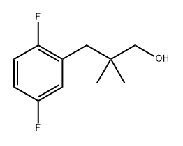 Benzenepropanol, 2,5-difluoro-β,β-dimethyl- Structure