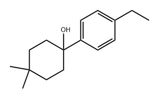 1-(4-ethylphenyl)-4,4-dimethylcyclohexanol 구조식 이미지