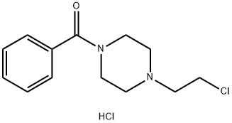 (4-(2-Chloroethyl)piperazin-1-yl)(phenyl)methanone hydrochloride Structure