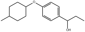 α-Ethyl-4-[(4-methylcyclohexyl)oxy]benzenemethanol Structure