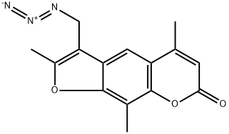 4-Azidomethyl-4,5',8-trimethylpsoralen Structure