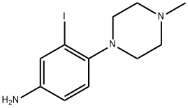 3-Iodo-4-(4-methylpiperazin-1-yl)aniline Structure