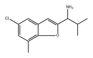 2-Benzofuranmethanamine, 5-chloro-7-methyl-α-(1-methylethyl)- Structure