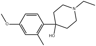 1-Ethyl-4-(4-methoxy-2-methylphenyl)-4-piperidinol Structure