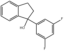 1-(3,5-Difluorophenyl)-2,3-dihydro-1H-inden-1-ol Structure