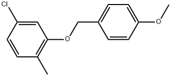 4-Chloro-2-[(4-methoxyphenyl)methoxy]-1-methylbenzene Structure