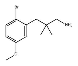 Benzenepropanamine, 2-bromo-5-methoxy-β,β-dimethyl- Structure